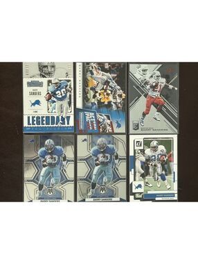 DETROIT LIONS HOF RB BARRY SANDERS PANINI&VINTAGE COLLECTION 20 NFL CARD LOT NM